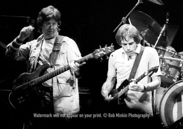 Phil Lesh and Bob Weir - Grateful Dead - Madison Square Garden, New York, NY - 10.11.83 - Bob Minkin Photography