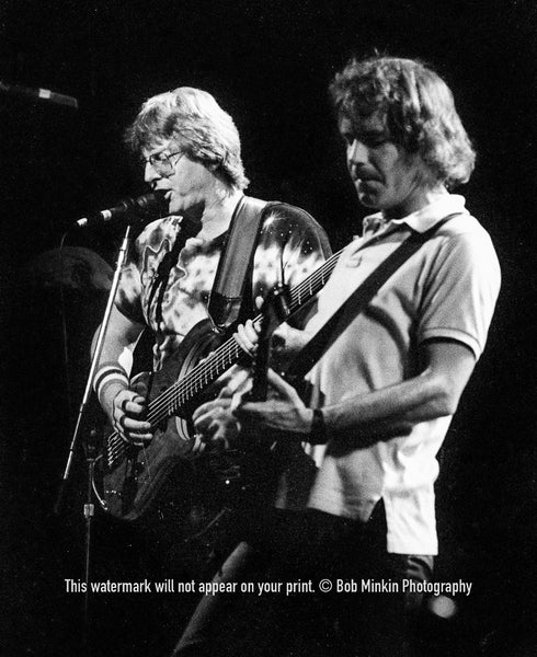 Phil Lesh & Bob Weir - Grateful Dead - Merriweather Post Pavilion, Columbia, MD - 6.30.85 - Bob Minkin Photography