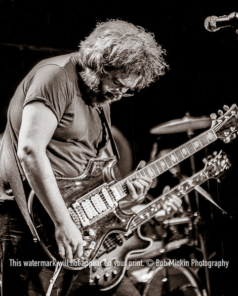 Jerry Garcia - Grateful Dead - Olympia Halle, Munich, Germany - 10-12-81 - Bob Minkin Photography