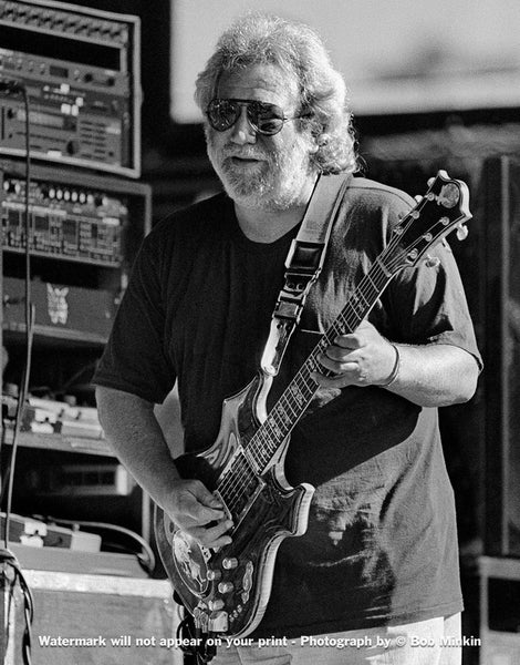 Jerry Garcia – Grateful Dead - Shoreline Amphitheatre, Mountainview, CA - 6.15.90 - Bob Minkin Photography