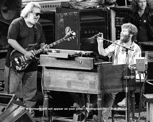 Jerry Garcia and Brent Mydland – Grateful Dead - Shoreline Amphitheatre, Mountainview, CA - 6.15.90 - Bob Minkin Photography