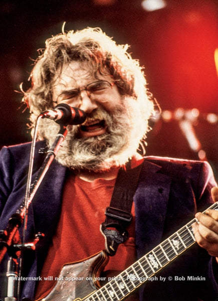 Jerry Garcia - Grateful Dead - Hershey Park, Hershey, PA - 6.28.85 - Bob Minkin Photography