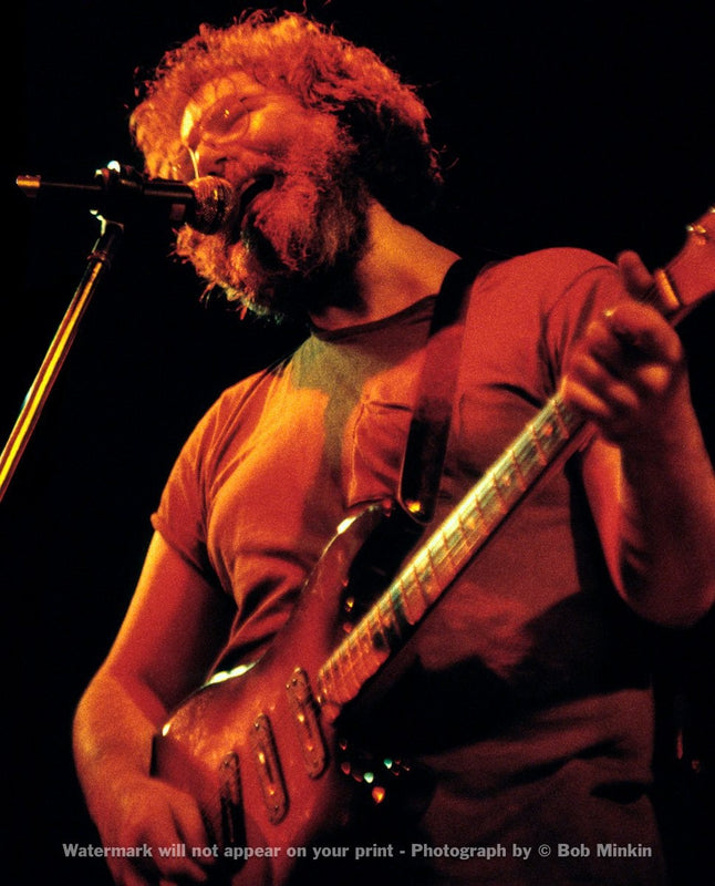 Jerry Garcia – Grateful Dead - Melkweg Club, Amsterdam - 10.16.81-4 - Bob Minkin Photography