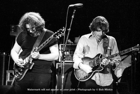 Jerry Garcia and Bob Weir – Grateful Dead - Nassau Coliseum - 10.31.79 - Bob Minkin Photography