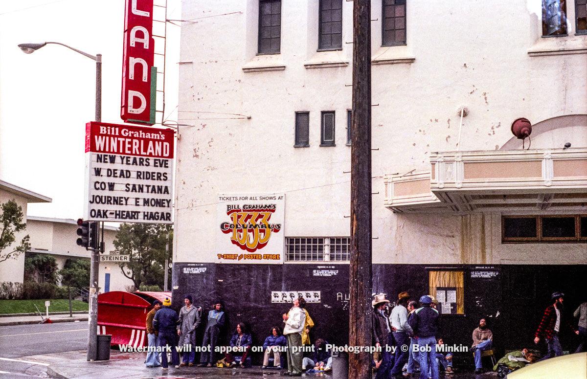 Winterland Marquee - Grateful Dead - San Francisco, CA - 12.29.77 - Bob Minkin Photography