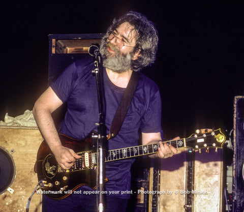 Jerry Garcia - Music Mountain, S. Fallsburg, NY - 6.16.82 - Bob Minkin Photography