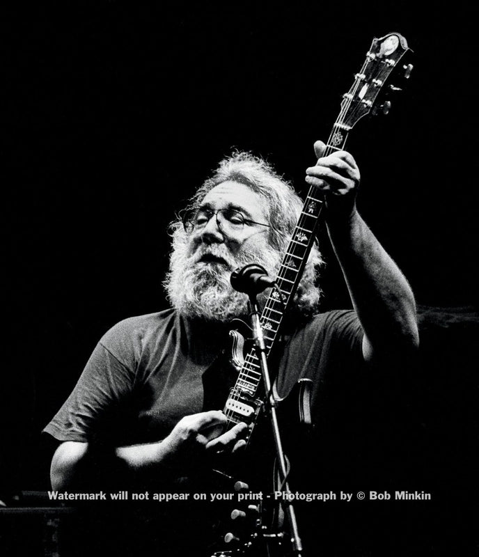 Jerry Garcia - Lunt-Fontanne Theatre, NYC - 10.31.87-1 - Bob Minkin Photography