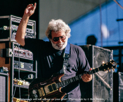 Jerry Garcia – Grateful Dead - Shoreline Amphitheatre, Mountainview, CA - 6.15.90 - Bob Minkin Photography