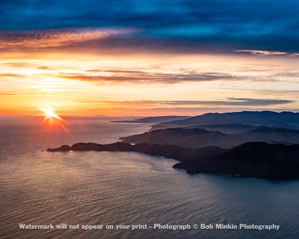 Last light over the Marin Headlands - Bob Minkin Photography