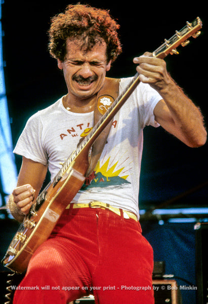 Carlos Santana -  The Pier, NYC - 7.8.81 - Bob Minkin Photography