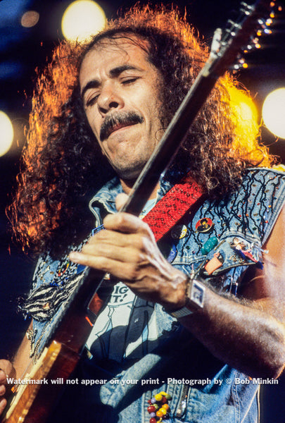 Carlos Santana -  The Pier, NYC - July 1987 - Bob Minkin Photography